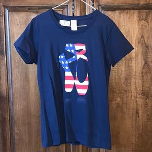 Patriotic Pointe Shoe Women’s T-Shirt
